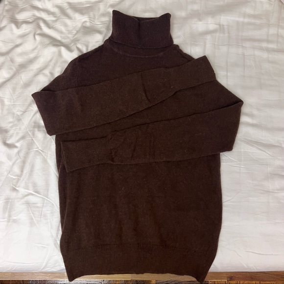 Everlane CASHMERE turtleneck XXS - heathered Java - Picture 2 of 8